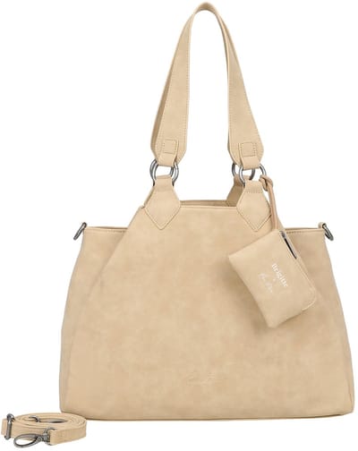 Fritzi aus Preußen schoudertas shopper Maia Special Jakx Shopper Brick beige