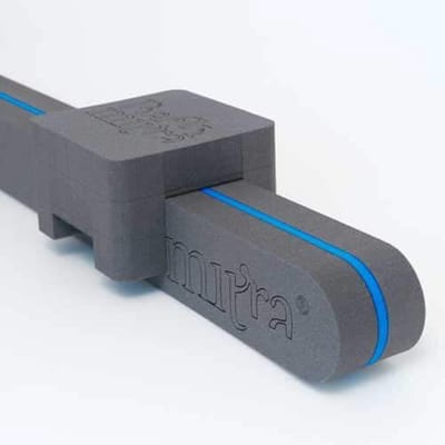 Backmitra grijs blauw met grijs kussen-yoga oefening voor thuis
