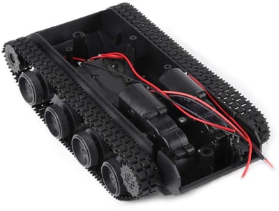 Dailygoods - Lichtgewicht Schokabsorberend Plastic Tankchassis Bouwpakket voor Robotprojecten