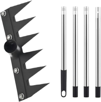 Onkruidgereedschap Lange Steel - Worteltrekker Bodem - Tuinonderhoud Efficiënt - Ergonomische Verstelbaar - 160 cm Lengte - Metaal