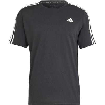 adidas Own The Run 3S Hardloopshirt Heren-Zwart,Wit