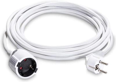 Verlengsnoer 5m PVC 230V 15mm² - Voor PC en Infraroodverwarming - Handig voor in huis
