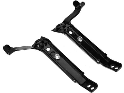 Allecto - Kinderfietsstabilisatoren - Fietstrainingswielen - Veilig leren fietsen - Zwart - Verstelbare maat 16 tot 22 inch - Extra stabiliteit - G...