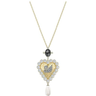 Colliers Swan Vintage Swarovski pour Femmes Or 5452384 Gold white