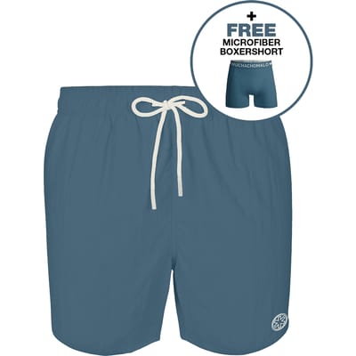 Muchachomalo Zwembroek Heren - 1 Pack + Boxershort - Blauw - Mannen Zwembroek