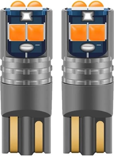 High Power Led T10 oranje - W5W Verlichting Set - Stadsverlichting - Parkeerverlichting - Kentekenverlichting - Interieurverlichting - 2 stuks