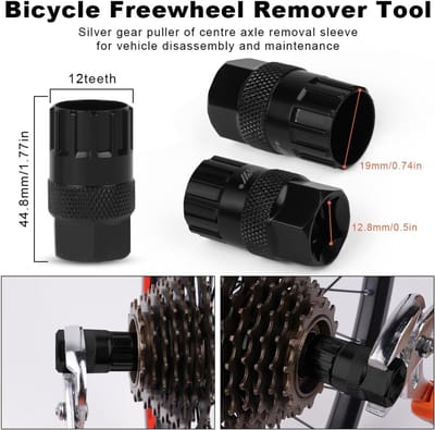 flintronic Fietskettingzweep, tandwieltrekker, schroefkrans, trekkerkit, cassettetrekker, cassettetrekker, cassettetrekker, universeel gereedschap voor het verwijderen van de fiets