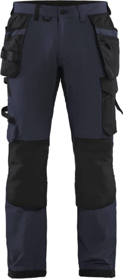 Blaklader Werkbroek met 4-weg stretch 1522-1645 - Donker marineblauw/Zwart - C156
