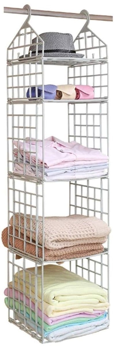 Home & Marker - Opvouwbaar Kledingrek - Kleding Rek - Kleding Organizer Opbergsysteem - Kledingkast Organizer - FOLDWAY