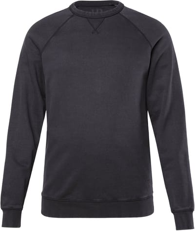 JP 1880 - Heren - sweatshirt vintage look ronde hals tot 8XL - Zwart - Maat 3XL
