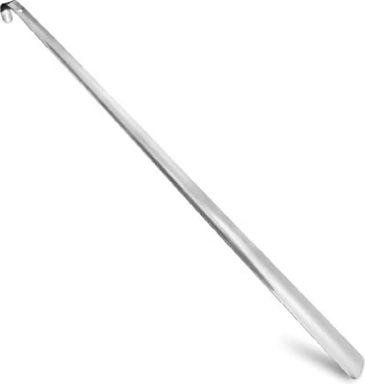 New Age Devi - XXL roestvrijstalen schoenlepel - 70cm lang - nooit meer bukken - RVS aantrekker met haak - ergonomisch orthopedisch product