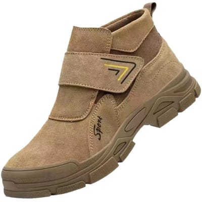 Légères, Résistantes à l'usure, Respirantes, Déodorantes, Chaussures de sécurité pour chantier de soudeur, Anti-écrasement et Anti-perforation 46 brown