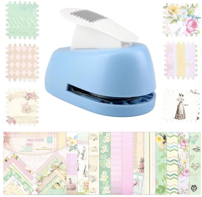 Rechthoekige perforator voor handwerk en scrapbooking, 2 x 1,8 cm, ideaal voor kaarten maken en papierknutselen