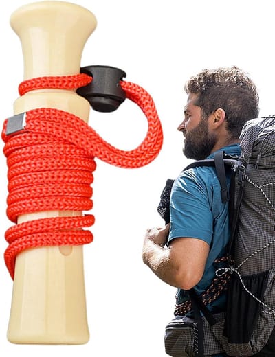 Vogelfluitje - Lokfluit eend - Outdoor training - Levensecht geluid - 14 cm compact - Felle kleuren