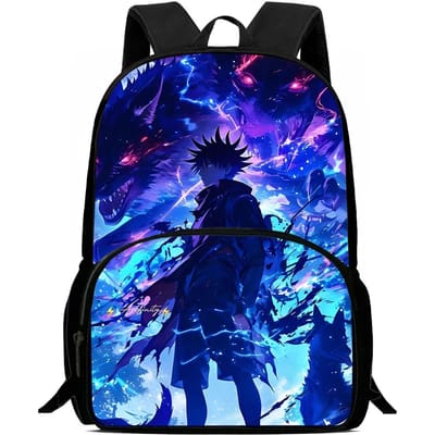Sacs à dos Anime Jujutsu Kaisen pour enfants Garçons et Filles Cadeau d'Anniversaire Sacs d'École pour Enfants Grande Capacité Camping Sac à Dos Durable