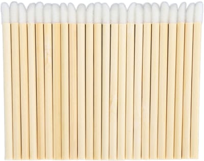 Dailygoods- Lippenborstel 100 Stuks - Wegwerp Bamboe - Zachte Applicatie - Make-up Tool - Milieuvriendelijk - Gemakkelijk in Gebruik - Make-upkwasten