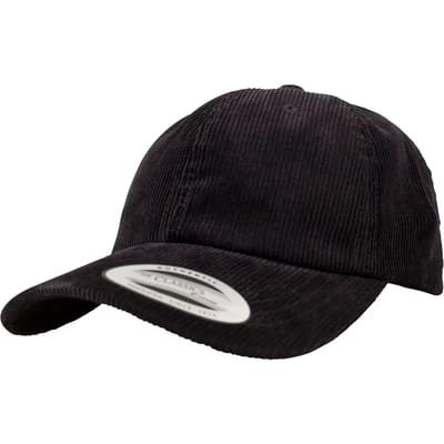 Flexfit - Low Profile Corduroy Dad Cap Verstelbare pet - Zwart