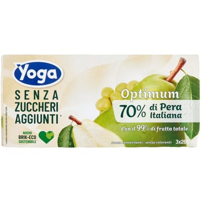 Jus en brique pera sans sucres ajoutés 3x200ml - yoga