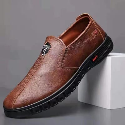 Lente Herenschoenen Leer Nieuwe Sneakers Koreaanse Stijl Heren Casual Schoenen Heren Trendy Schoenen Herenschoenen 44 brown