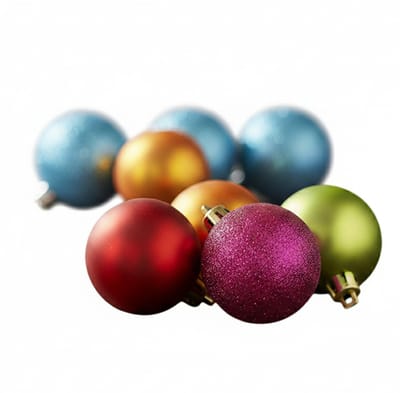 Inge Christmas Kerstballen - 88x stuks - kunststof - gekleurd - mix - onbreekbaar - kerstversiering