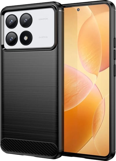 Coverup Hoesje - Geschikt voor Xiaomi Poco F6 Pro Hoesje - Coverup Armor Brushed TPU Back Cover - Zwart