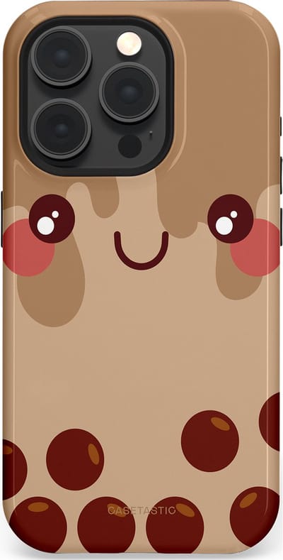 Casetastic Hoesje Geschikt voor Apple iPhone 15 Pro Magsafe - Stijlvolle Beschermende Duo-layer Case - Smeltende choco bolletjes