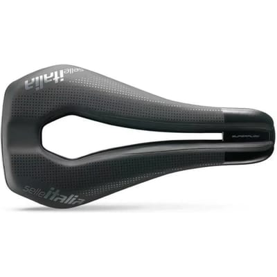 Selle Italia Watt Superflow Kit Carbon U3 Zadel - U3 - (133 x 255 mm) OEM Versie (zwart inplaats van rood en geen hoogglans op de punt