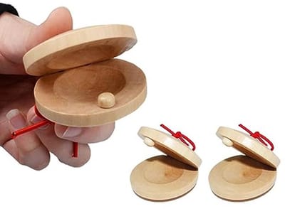 Houten Castagnetten Set voor Kinderen - Muziekinstrumenten en Slaginstrumenten