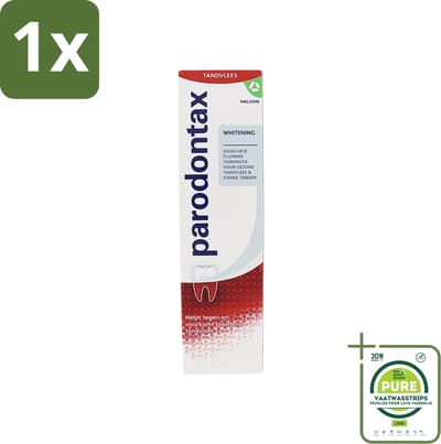 1 x Parodontax - Tandpasta - Whitening - 75ml - Tandpasta - Tanden Witter Maken - Tandplak Verwijderen - Bloedend Tandvlees - Fluoride