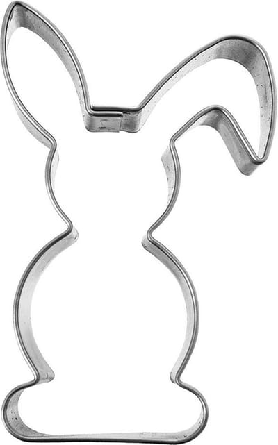 Koekjessnijder Edelstaal Haas 6 cm - Vormen - Uitsteekvorm - Cookie - Cutter - Uitsteekvormpjes - Koekjes - Bakken