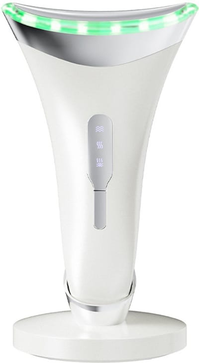 Gezichtsmassageapparaat – 45°C Warmte + EMS + 3 LED Microstroom – Neklift Oogmassage – Anti-rimpel Anti-veroudering Huidversteviging