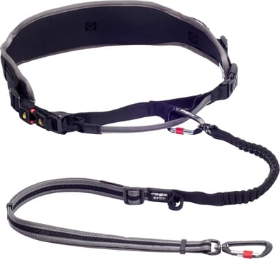 Rogz Air Tech Sport Riem & Lijn Zwart&Grijs - Hondenhalsbandset - L/Xl