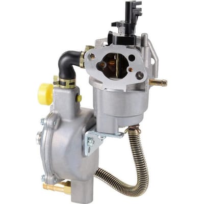 42mm Carburateur Dual Fuel Benzine Generator LPG Carburateur Compatibel met 170F GX160 GX200 8HP zilver