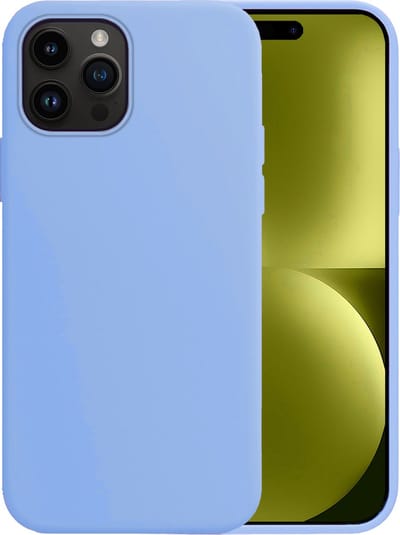 Hoesje - Geschikt voor Apple iPhone 15 Pro - Sterk & Shockproof - Hoes Cover - Siliconen Case - Telefoonhoesjes - Lichtblauw