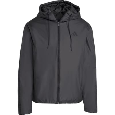 adidas Jas Heren Essentials Climawarm 3 Stripes Insulated Hooded Zwart - Maat S