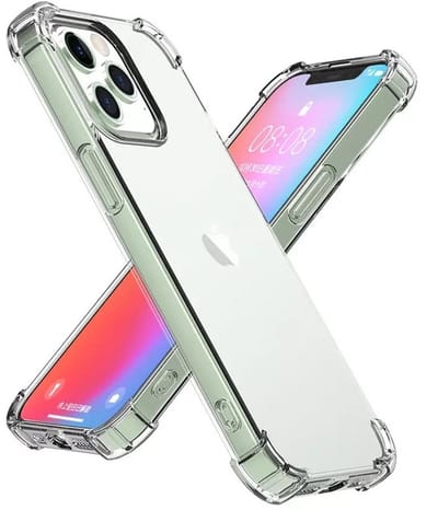 Clear Rugged Hoesje geschikt voor iPhone 16 Pro - transparant- Transparant - Helder - Bescherming tegen krassen en stoten - Schokbestendig - Stevige hoeken