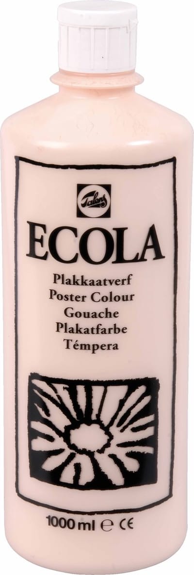 Plakkaatverf Ecola flacon van 1.000 ml, beige