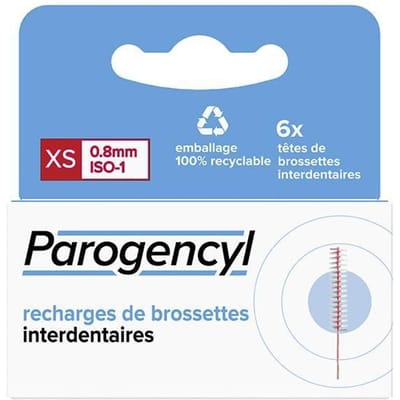 Parogencyl Recharge de Brossettes Interdentaires XS 6 unités