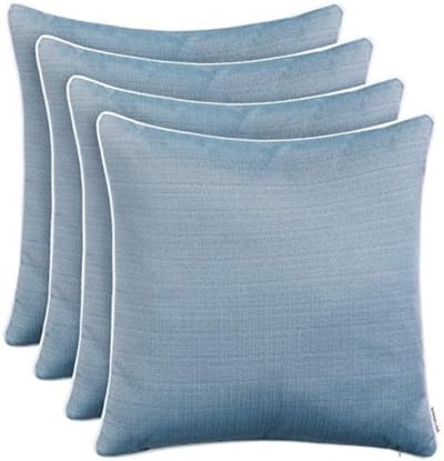 PromoHome 4-delige set buitenkussens 45x45 cm - Weerbestendig en onderhoudsvriendelijk - Sfeervolle tuinkussens voor terras en balkon