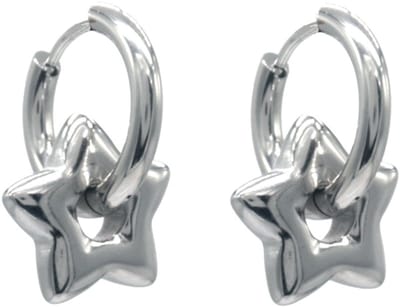 Oorbellen - RVS - ster - 2.5x1.5cm - dames - sieraden - speels - hip - cadeau