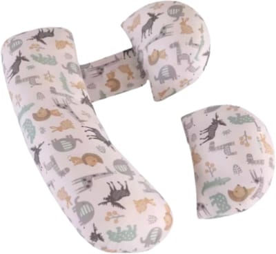 Ergonomisch zwangerschapskussen - Voor zijslapen - Body pillow - Zijslaapkussen - Voedingskussen - Verstelbaar - Dieren print