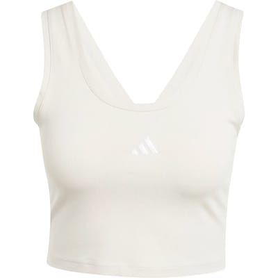 adidas Sportswear Essentials Small Logo Katoenen Lifestyle Tanktop - Dames - Beige