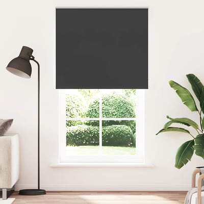 vidaXL - Rolgordijn - verduisterend - 130x210 - cm - stofbreedte - 126,6 - cm - zwart