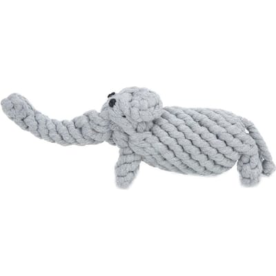 Forme d'Animal de Dessin Animé Tissage Manuel Pur Corde en Coton pour Animaux de Compagnie Mordre Mâcher Jouet Molaire pour Chiens Panda Type B