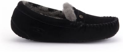 Warmbat Nowra Women Suede Dames Sloffen - Zwart - Maat 37