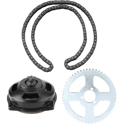 Aandrijfsysteem T8F Ketting & 6T Versnellingsbak & Achtertandwielset voor Mini Motorfiets 47cc 49cc