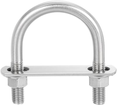 Solidchoice - Ronde U-bouten Set van 8, Roestvrij Staal M12