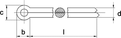Splitpen 2x45mm Verzinkt DIN94 - 1000 stuks