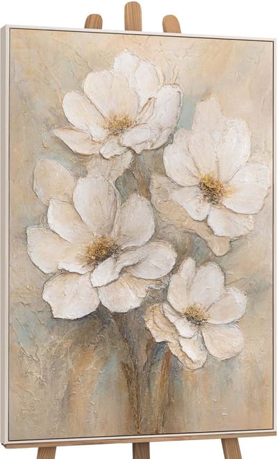 Canvas schilderij handgeschilderd veil of tenderness abstract – YS-Art Gallery – Luxe wanddecoratie voor woonkamer – Modern schilderij voor slaapkamer en hal