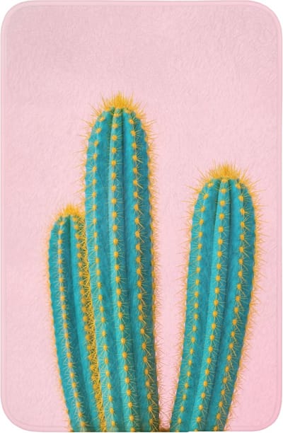 WC mat 40x60 cm - Antislip - Cactussen - Modern - Pastel - Toiletmat - Vloermat - Douchemat - Toilet tapijt - Toiletmatten